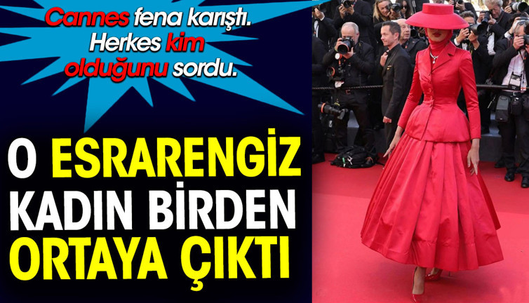 Birdenbire kırmızı halıya çıktı