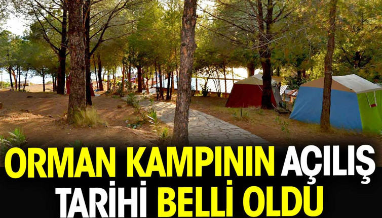 Orman kampının açılış tarihi belli oldu