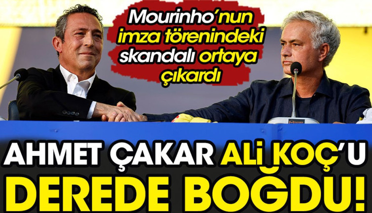 Ahmet Çakar Ali Koç'u derede boğdu!