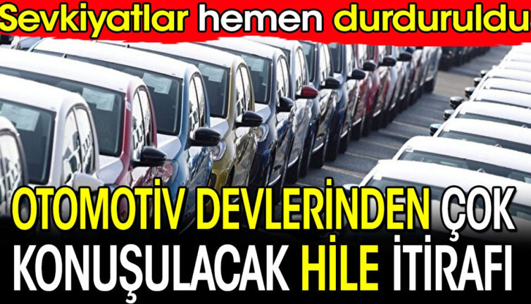Otomotiv devlerinden çok konuşulacak hile itirafı