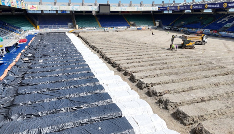 Rizespor Stadı'nda ilginç görüntü