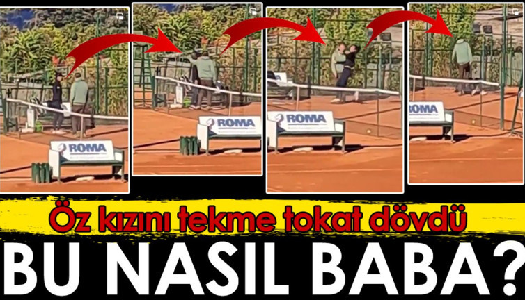 Bu nasıl baba. Öz kızını tekme tokat dövdü