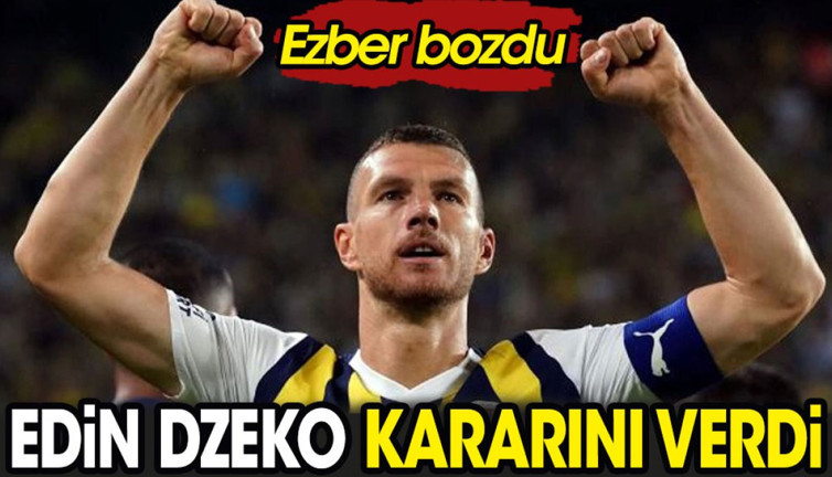 Edin Dzeko kararını verdi. Ezber bozdu