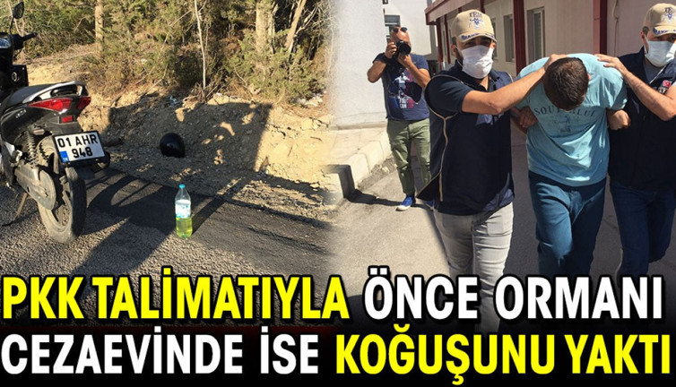 PKK talimatıyla önce ormanı, cezaevinde ise koğuşunu yaktı