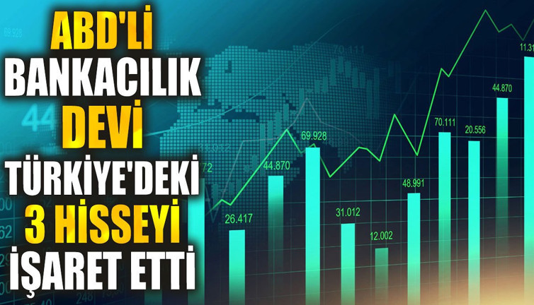 ABD'li bankacılık devi Türkiye'deki 3 hisseyi işaret etti