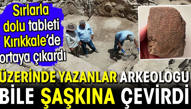 Japon arkeolog sırlarla dolu tableti ortaya çıkardı! Üzerinde yazanlar kendisini bile şaşkına çevirdi