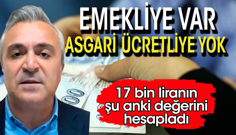 Özgür Erdursun: Emekliye var asgari ücretliye yok