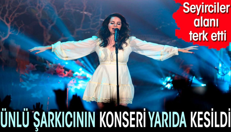 Ünlü şarkıcının konseri yarıda kesildi. Seyirciler alanı terk etti