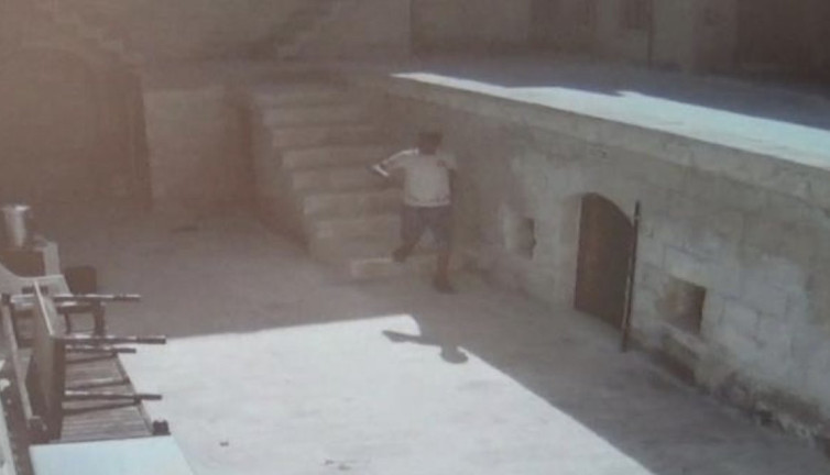 Peygamberler şehrinde kiliseye dadanan hırsız