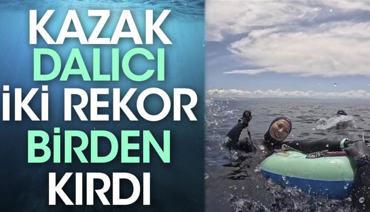 Kazak dalıcı iki rekor birden kırdı
