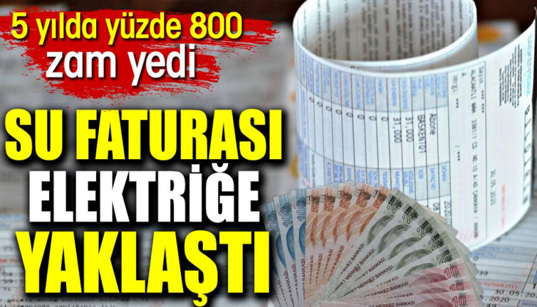 Su faturası elektriğe rakip oldu. Yüzde 800 zam yedi