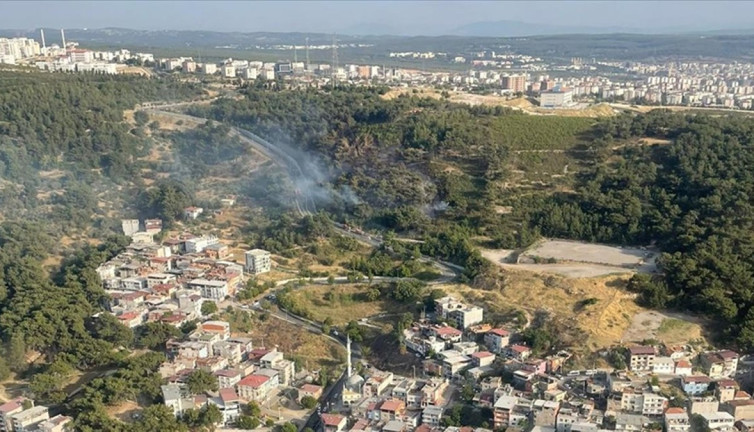 Bornova’da orman yangını