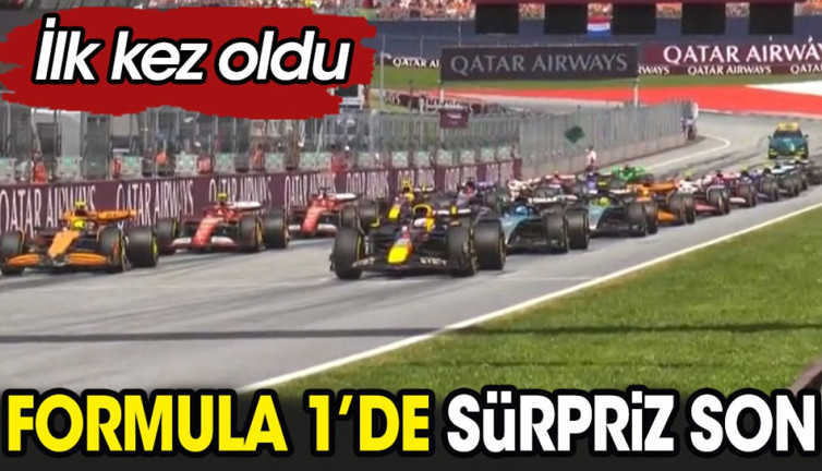 Formula 1'de sürpriz son. İlk kez oldu