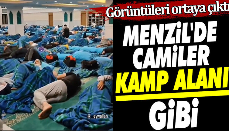 Menzil'de camiler kamp alanı gibi. Görüntüleri ortaya çıktı