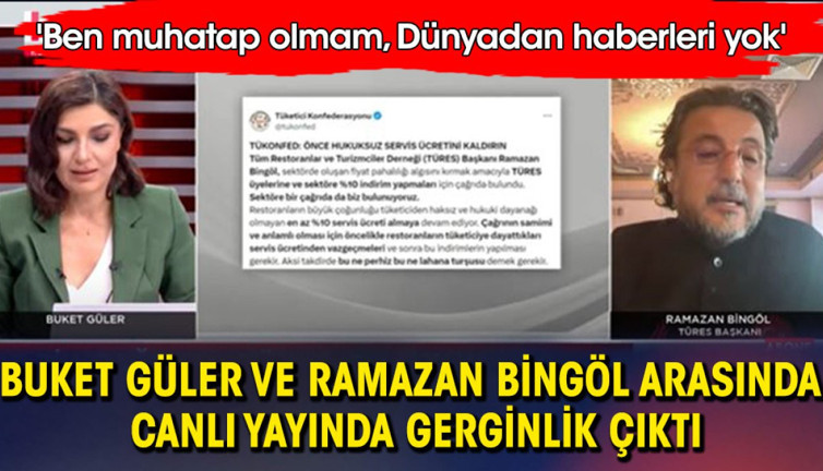 Buket Güler ve Ramazan Bingöl arasında canlı yayında gerginlik çıktı: 'Ben muhatap olmam, Dünyadan haberleri yok'