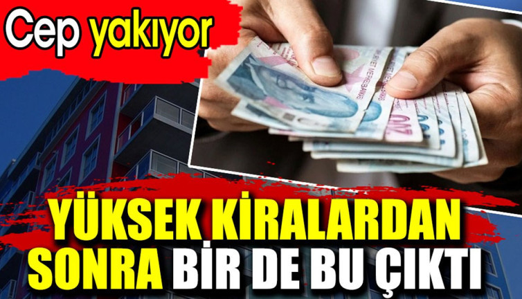 Yüksek kiralardan sonra bir de bu çıktı. Cep yakıyor