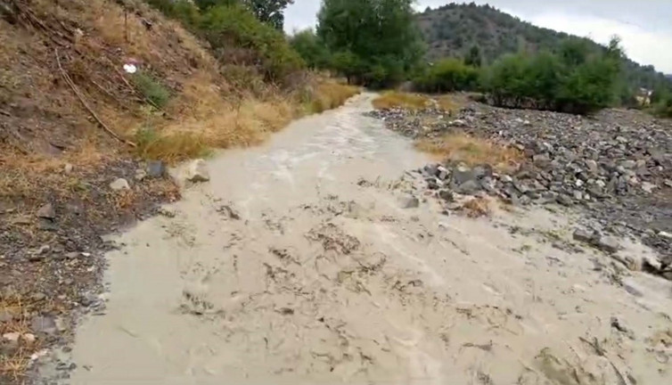 Bolu'da sağanak dereleri taşırdı