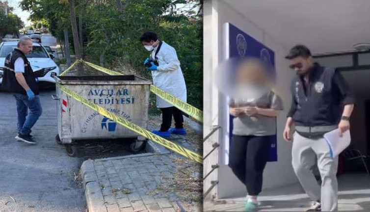 Yeni doğan bebeğini çöpe atan anne yakalandı