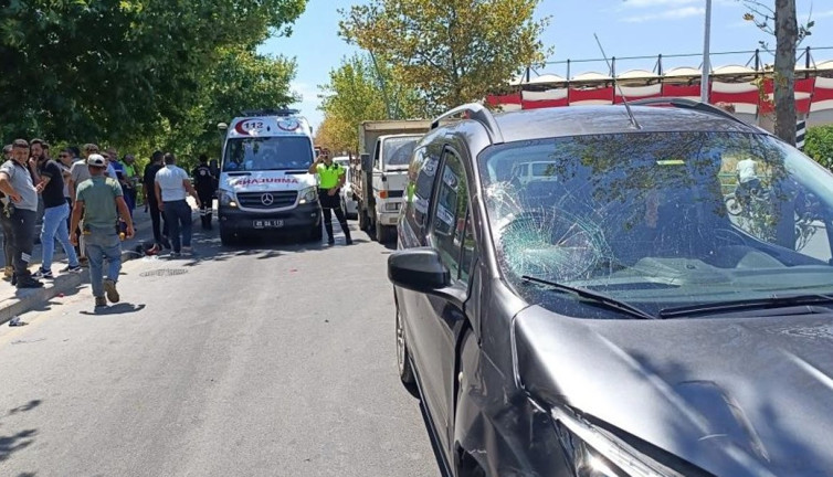 Motosiklet ile hafif ticari araç çarpıştı: 1 yaralı (16 Temmuz 2024)