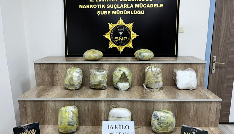 Şanlıurfa’da 16 kilogram skunk ele geçirildi: 2 gözaltı