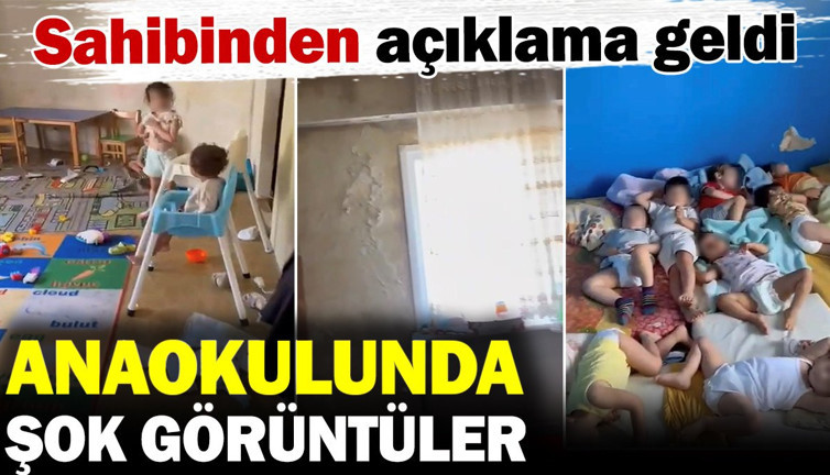 Sarıyer'de anaokulunda şok görüntüler! Sahibinden açıklama geldi
