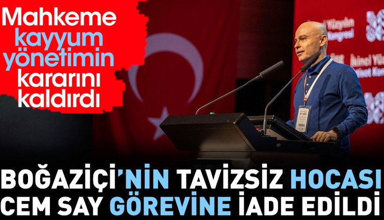 Boğaziçi'nin tavizsiz hocası Cem Say görevine iade edildi