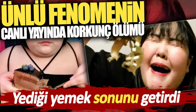 Ünlü fenomenin canlı yayında korkunç ölümü. Yediği yemek sonunu getirdi