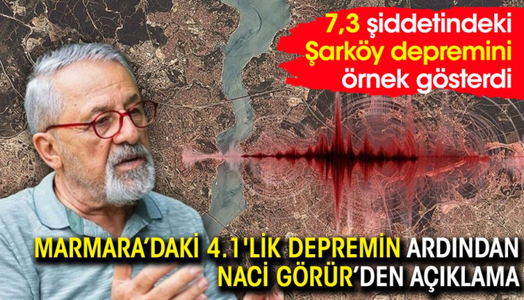 Marmara'daki 4.1'lik depremin ardından Naci Görür'den açıklama
