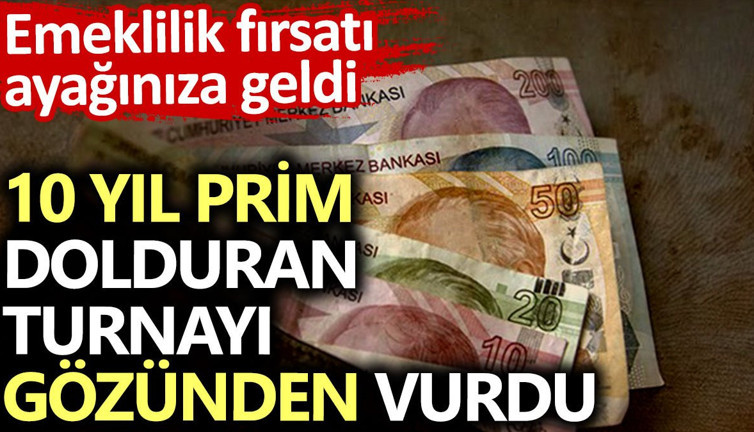 Emeklilik fırsatı ayağınıza geldi! 10 yıl prim dolduran turnayı gözünden vurdu