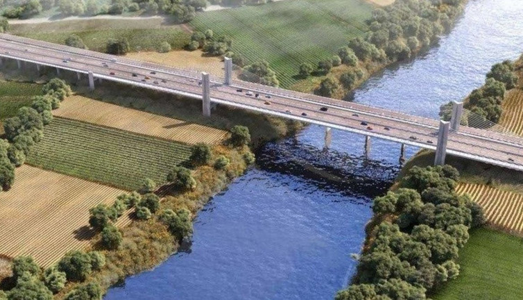 Türkiye-Yunanistan sınırına ikinci köprü. 841 metre uzunluğunda 4 şeritli olacak