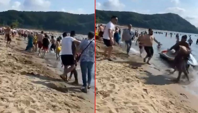 Bartın'da plaj tacizcisine meydan dayağı