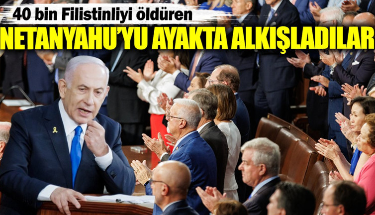 ABD Kongresi Netanyahu’yu ayakta alkışladı