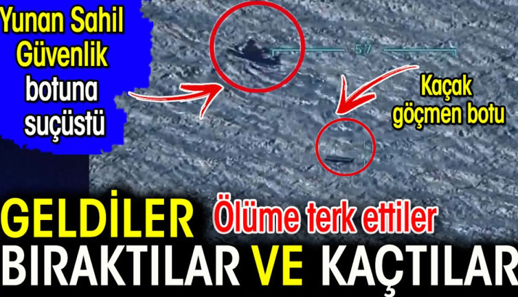 Geldiler bıraktılar kaçtılar. Yunan Sahil Güvenlik botuna suçüstü. Ölüme terk ettiler