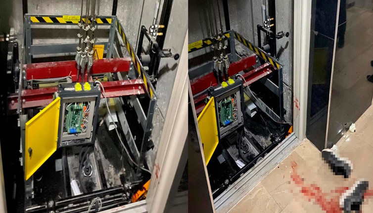 Feci ölüm: Tamirci asansörle duvar arasına sıkıştı