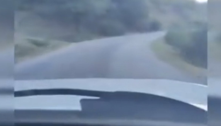 Direksiyon hakimiyetini kaybeden sürücü uçurumdan yuvarlandı