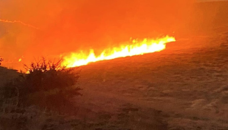 Malatya'da yüzlerce dönümde yangın
