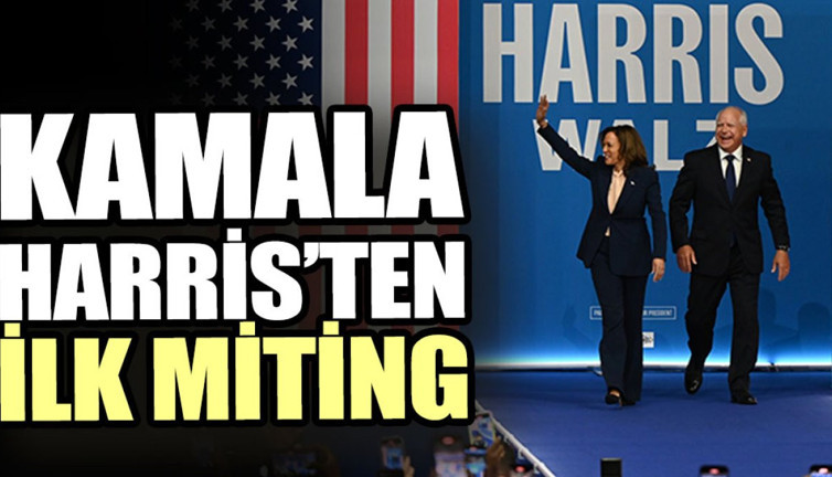 Kamala Harris’ten ilk miting