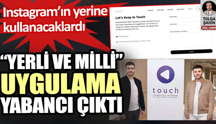 Instagramın yerine kullanacakları yerli ve milli Touch App yabancı çıktı