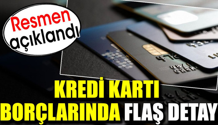 Kart borçlarında flaş detay. Resmen açıklandı