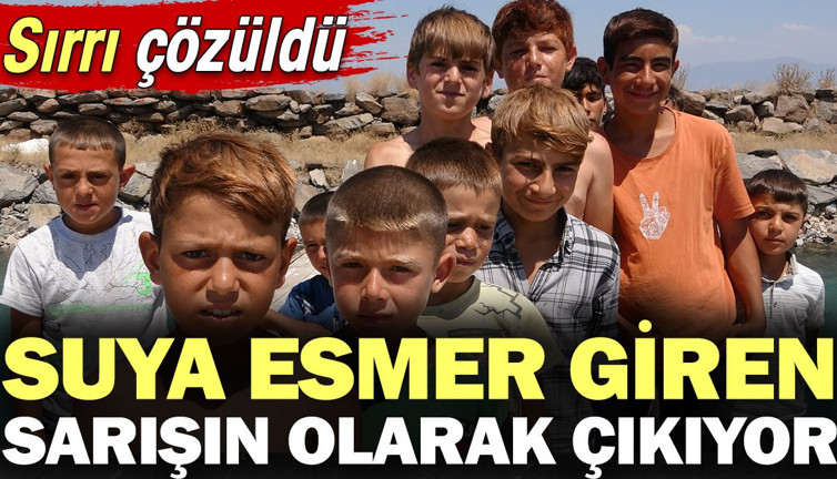 Suya esmer giren sarışın çıkıyor! Sırrı çözüldü
