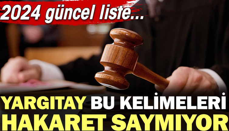 Yargıtay'a göre hakaret sayılmayan güncel kelimeler