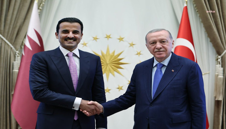 Erdoğan, Katar Emiri Al Sani ile görüştü