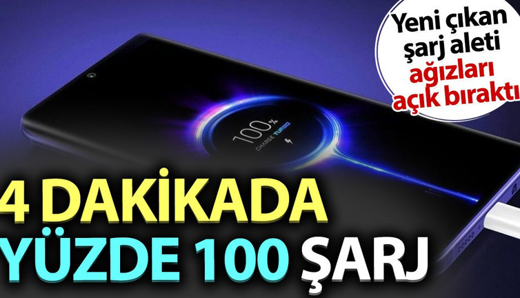 Yeni çıkan şarj aleti ağızları açık bıraktı. 4 dakikada yüzde 100 şarj