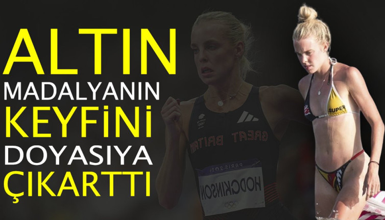 Altın madalyanın keyfini doyasıya çıkarttı