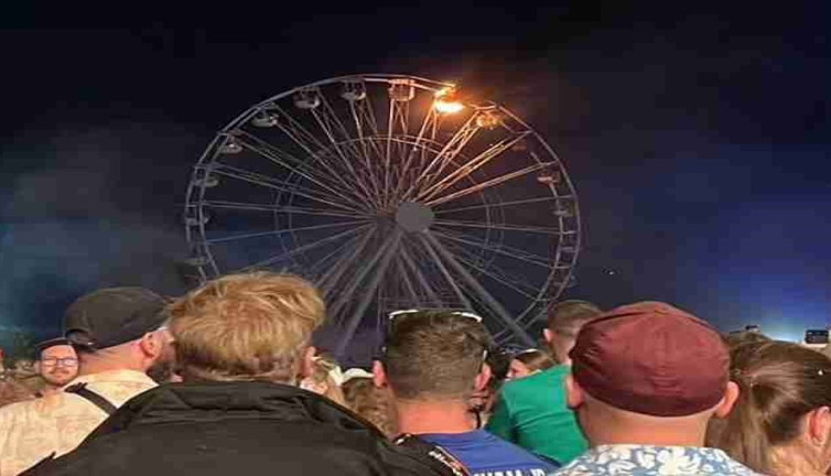 Müzik festivalinde dönme dolap yangını: 23 yaralı