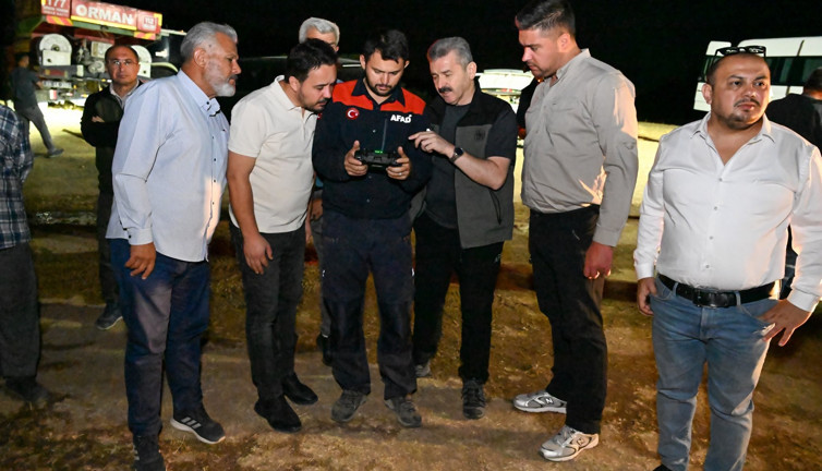 Vali Ergün yangın bölgesinde incelemelerde bulundu (19 Ağustos 2024)