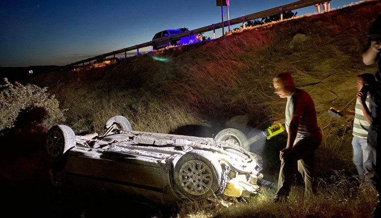 Kırklareli'nde otomobil şarampole devrildi: 1 ölü