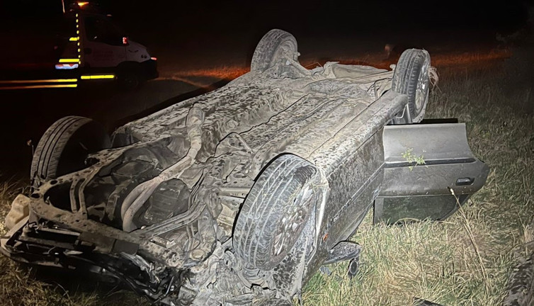 Kırklareli'nde otomobil şarampole devrildi: 1 ölü, 3 yaralı