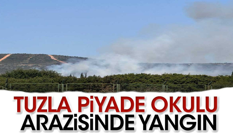 Son dakika… Tuzla Piyade Okulu arazisinde yangın