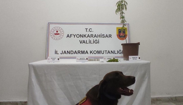 Afyon'da uyuşturucu operasyonu: 2 gözaltı